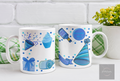 Personalised custom made 12oz blue birthday