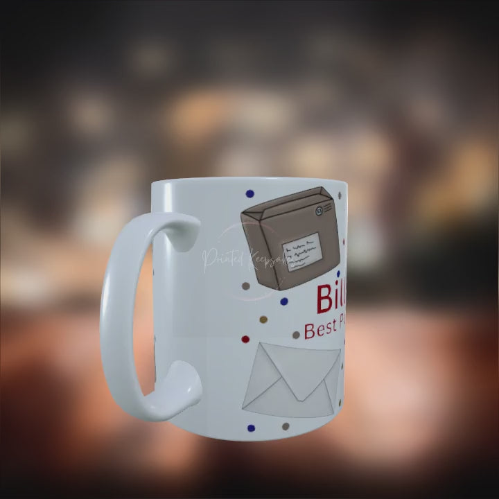 Personalised custom made 12oz postman/woman