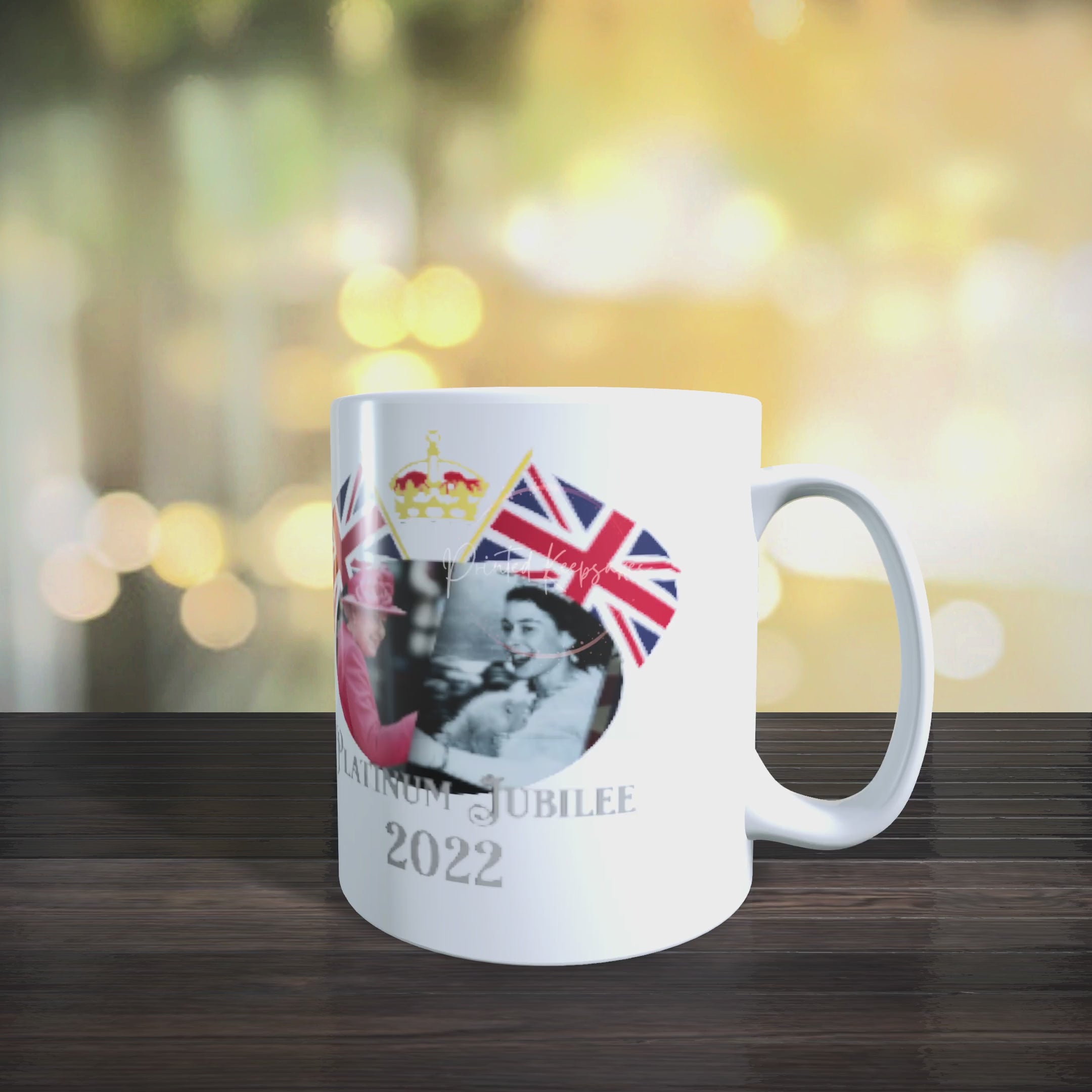 Personalised custom made 12oz Mug The Queen Jubilee
