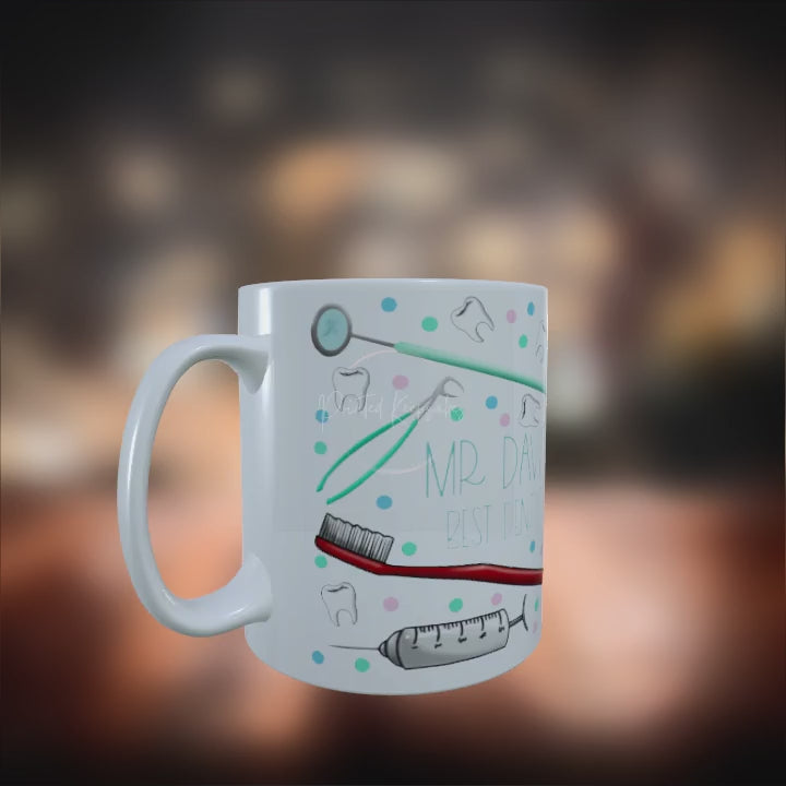 Personalised custom made 12oz Dentist